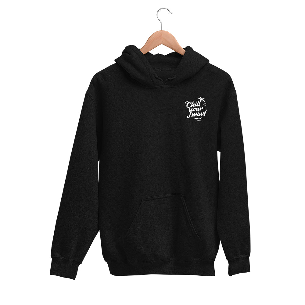 ChillYourMind Embroidery Black Hoodie