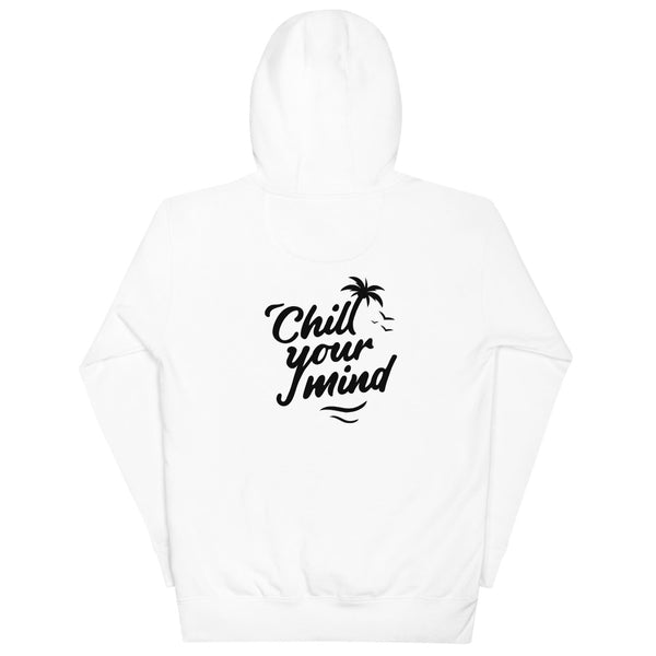 Load image into Gallery viewer, ChillYourMind - White Hoodie Front + Back Print